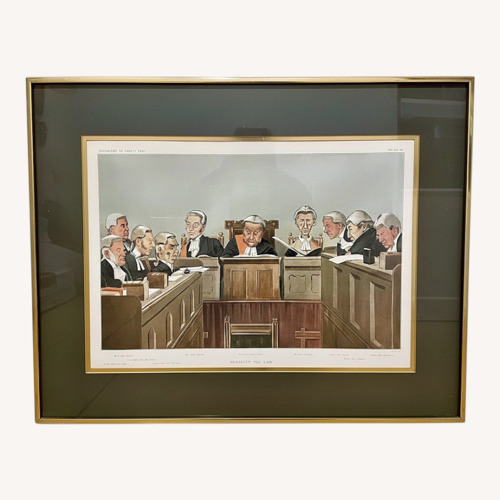 Used Vintage Vanity Fair Law Caricature for sale on AptDeco