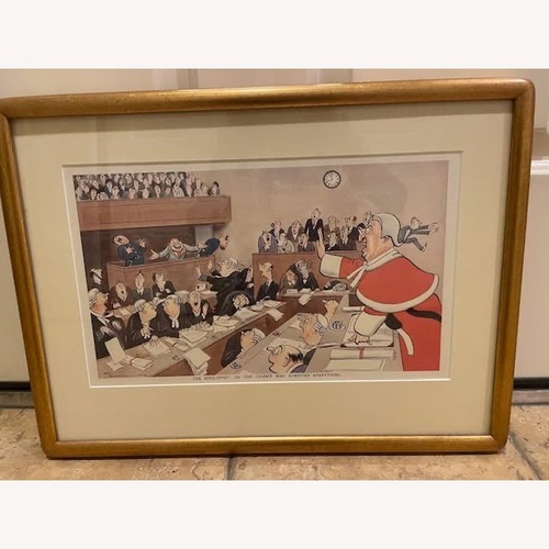 Used Punch Memorabilia: H.M. Bateman Framed Law Art for sale on AptDeco