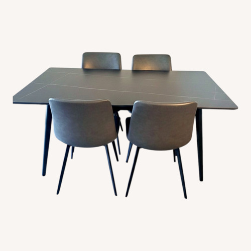Used Elegant Stone Dining Set for sale on AptDeco