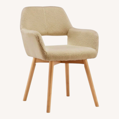 Used Accent Chair Natural Wool Accent Chairs for sale on AptDeco