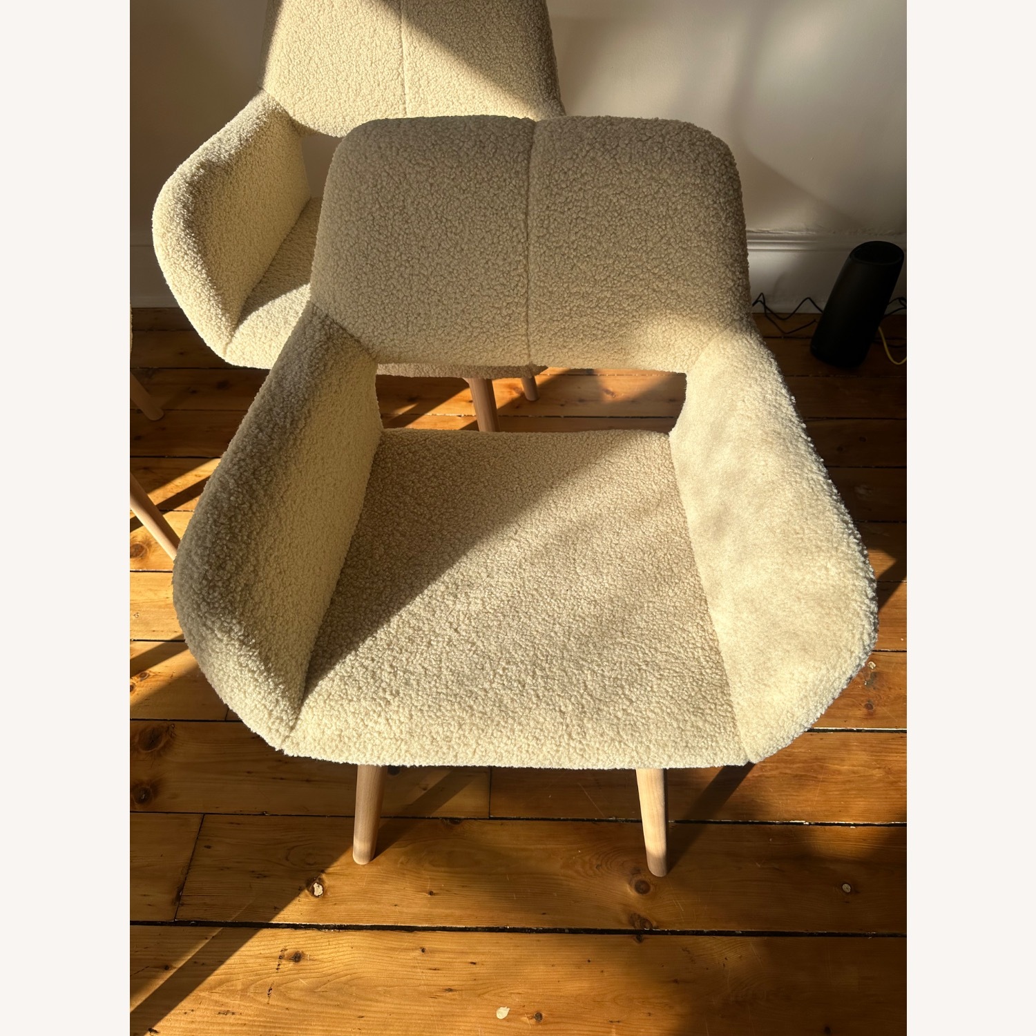 Accent Chair Natural Wool Accent Chairs - image-4