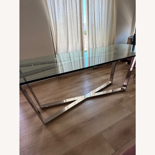 Used ARTLESS GAX Glass Dining Table - Custom Made for sale on AptDeco