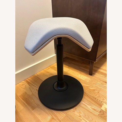 Used Branch Saddle Stool Light Gray Stool for sale on AptDeco
