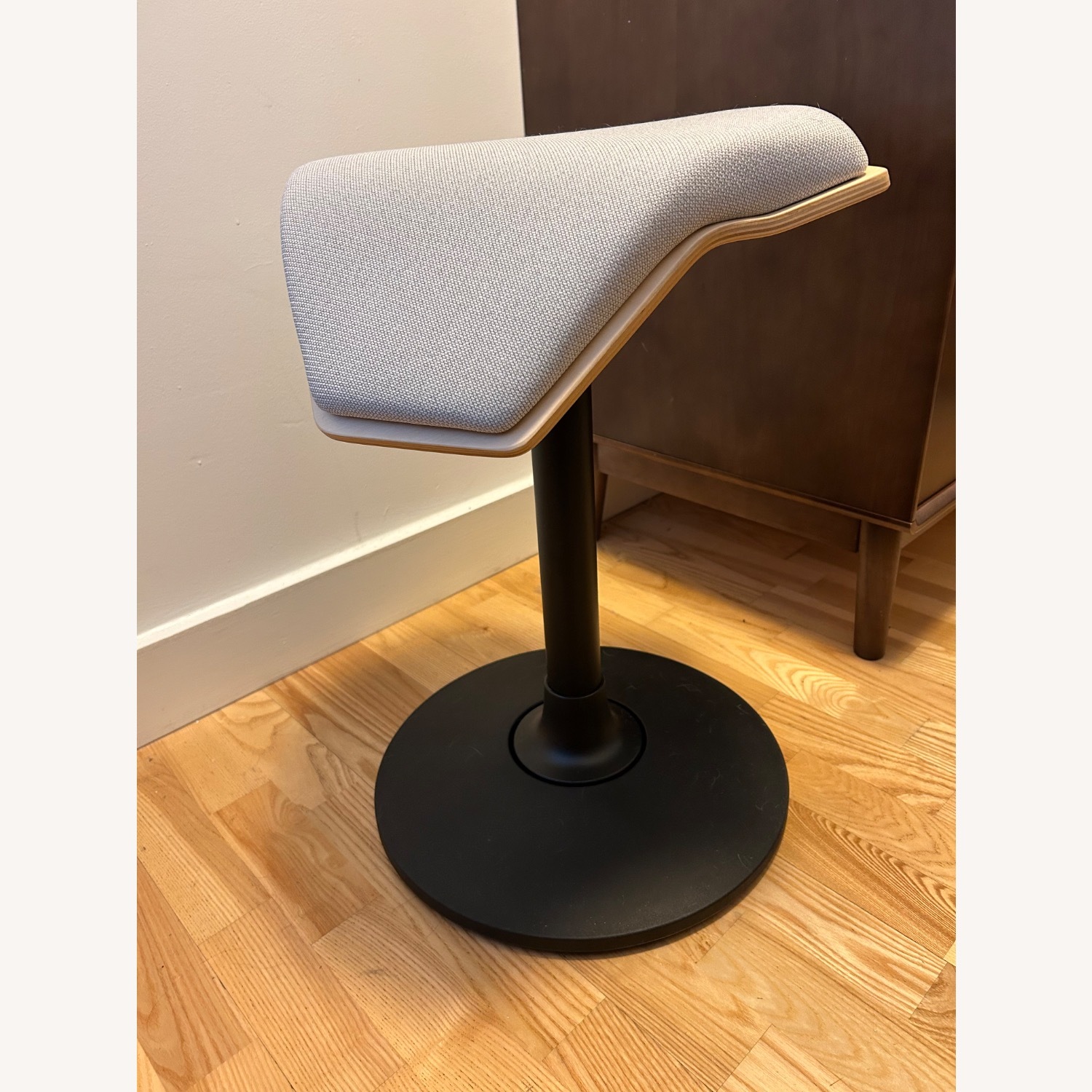 Branch Saddle Stool Light Gray Stool - image-4