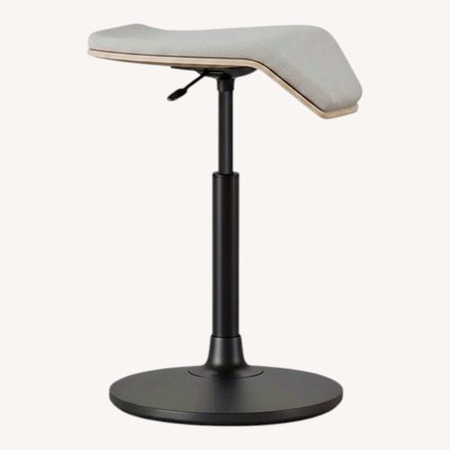 Used Branch Saddle Stool Light Gray Stool for sale on AptDeco