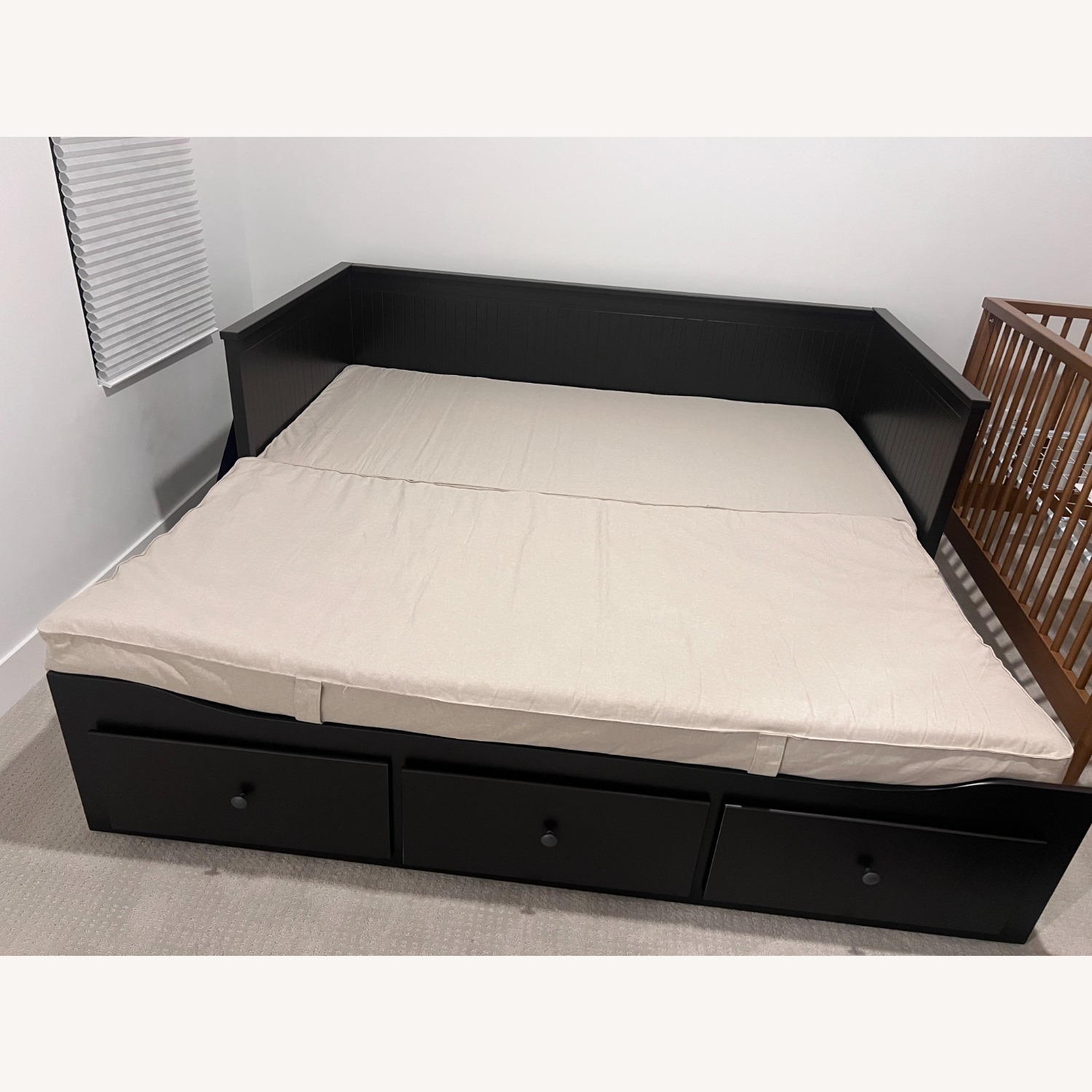 IKEA Hemnes Series Dark Brown Wood Daybed - image-3