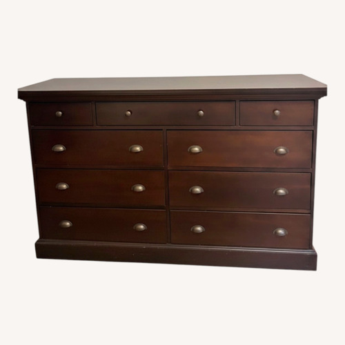Used Handsome Solid Oak Dresser 66 L x 21 x 41 for sale on AptDeco