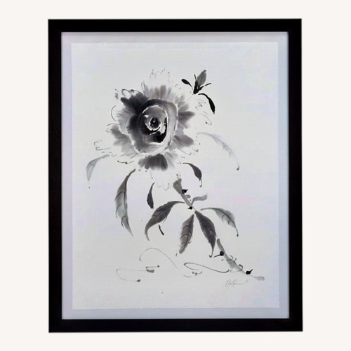 Used Crate & Barrel  Study in Ink - Rose Print for sale on AptDeco