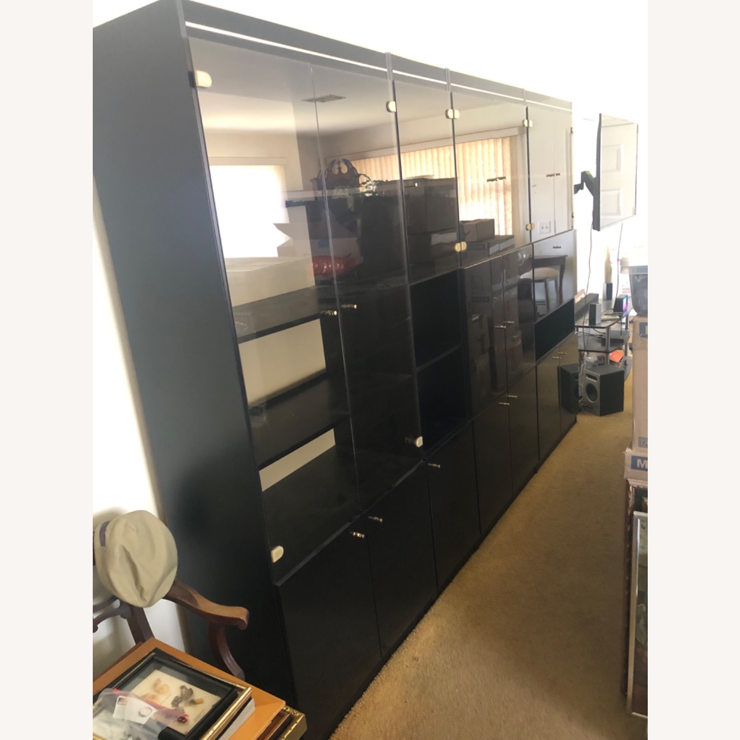 Empire Black Lacquer Wall Unit - image-2