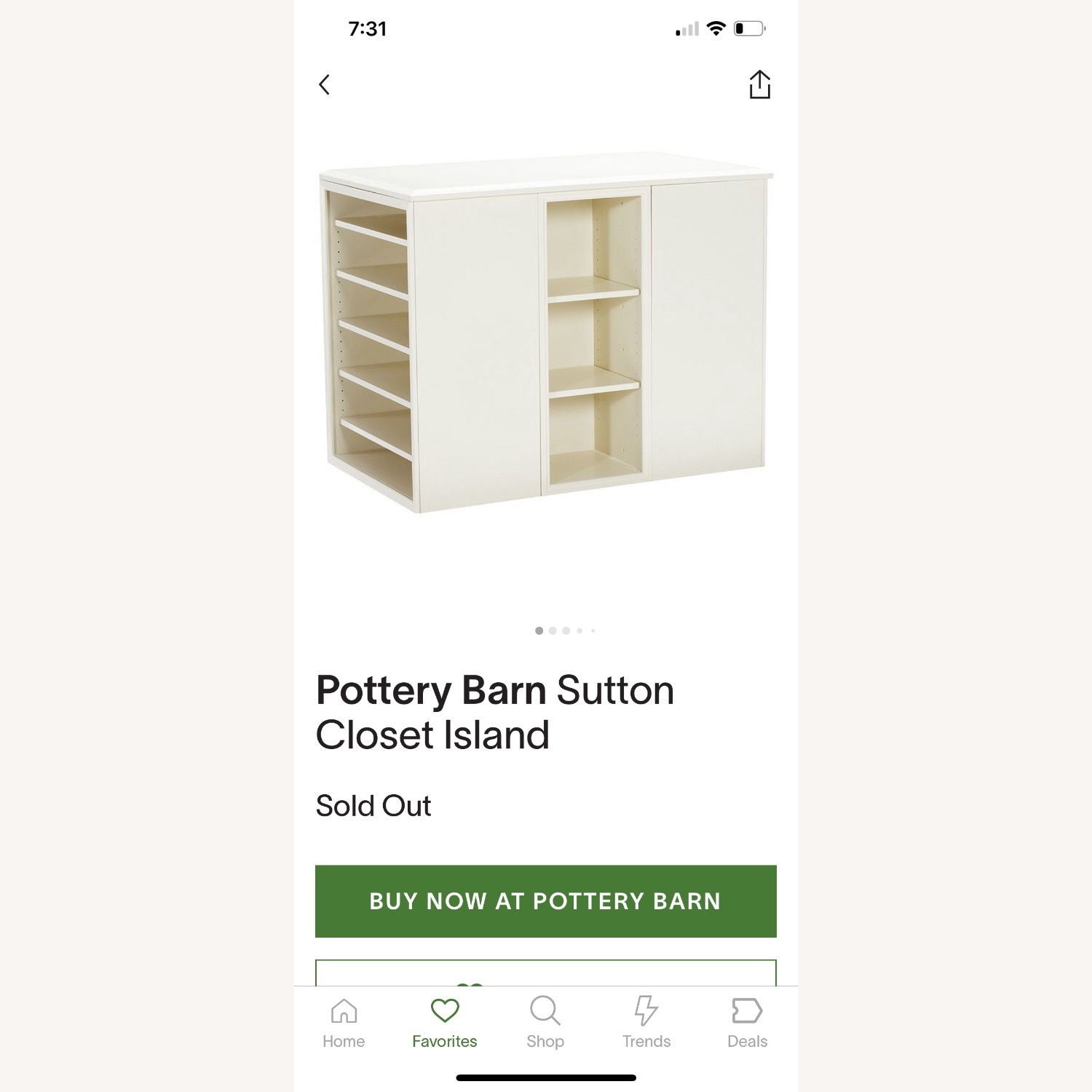Pottery Barn Sutton Closet Tower /Island Set - image-15