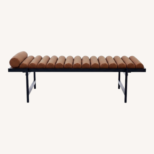 Used TOV Modern Leather Daybed Bench for sale on AptDeco