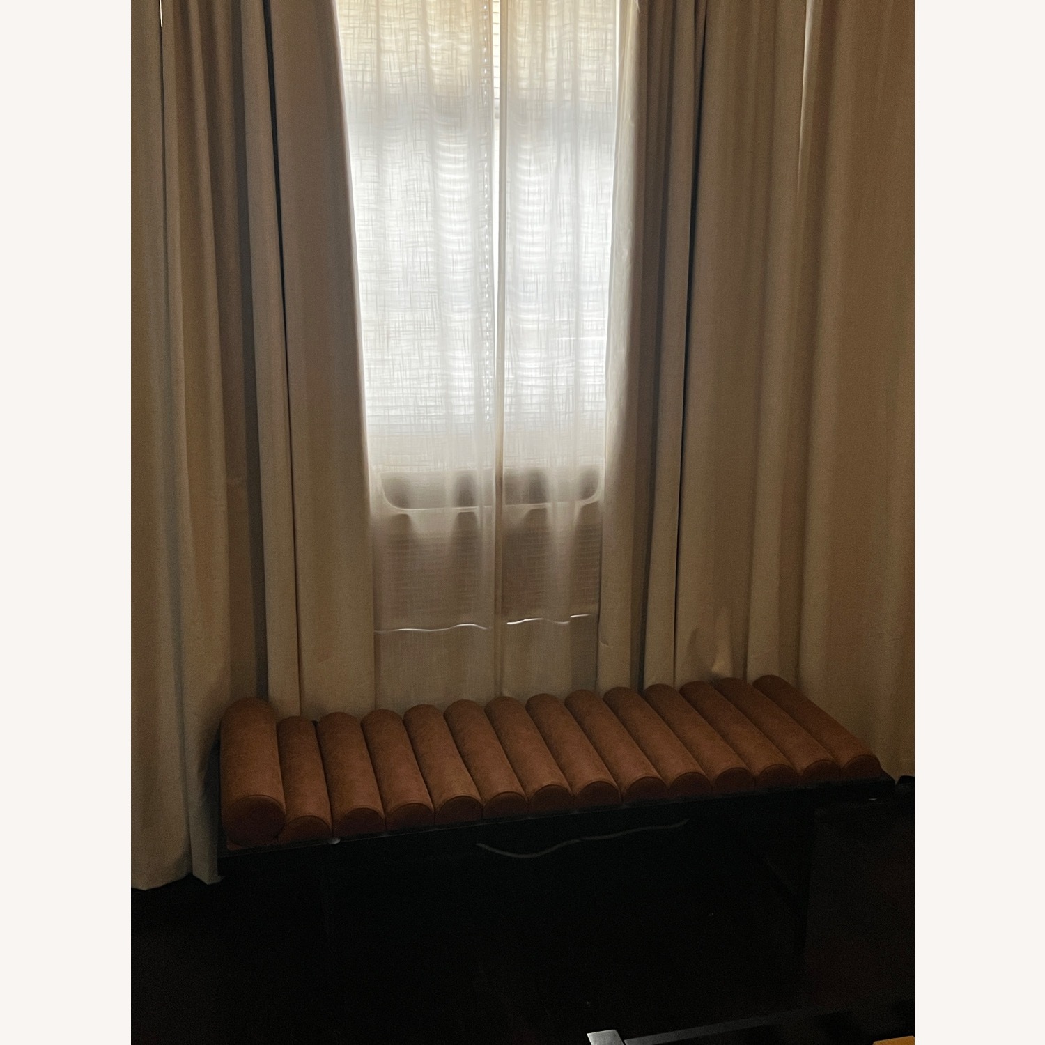 TOV Modern Leather Daybed Bench - image-1