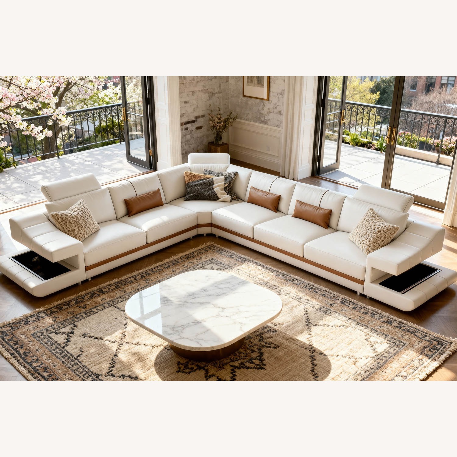 Chicago Leather L-Sectional  - image-2