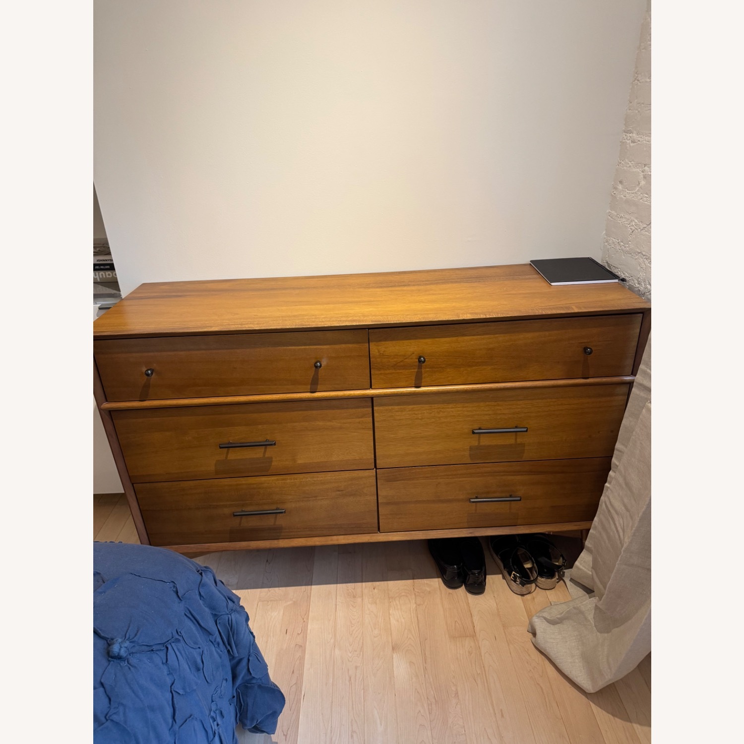 West Elm Mid Century Light Brown Wood Dresser - image-2
