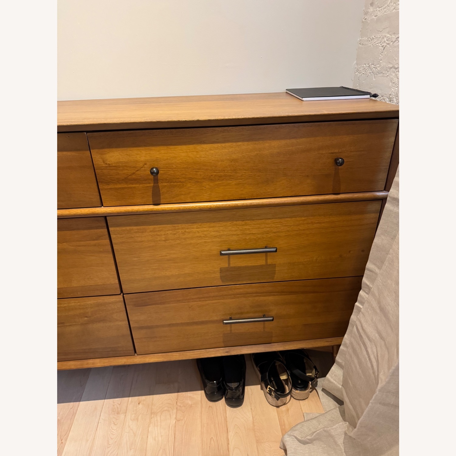 West Elm Mid Century Light Brown Wood Dresser - image-4