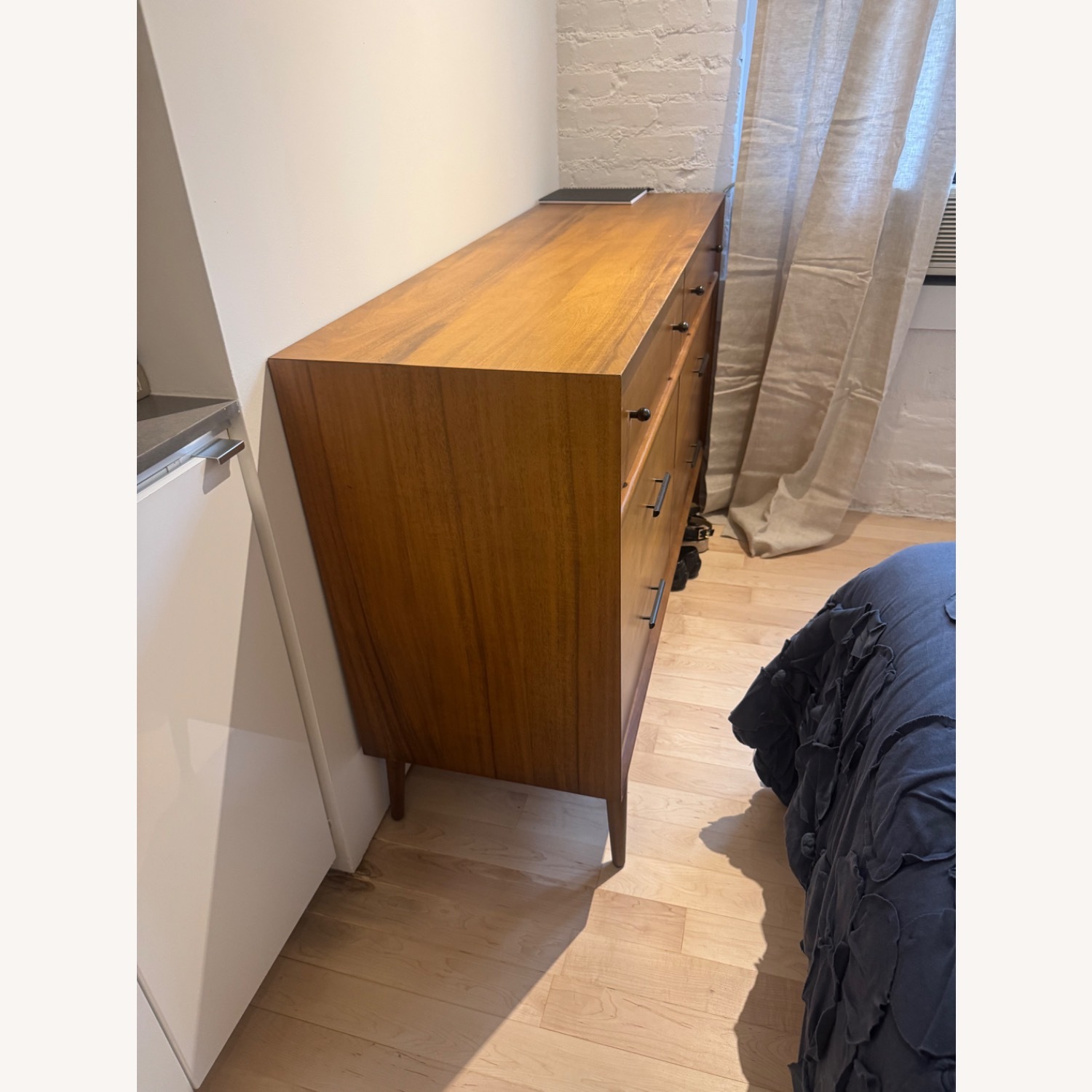 West Elm Mid Century Light Brown Wood Dresser - image-6