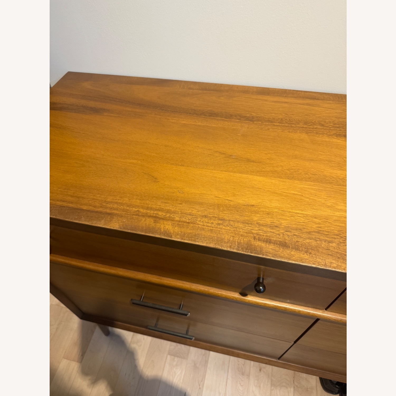 West Elm Mid Century Light Brown Wood Dresser - image-7