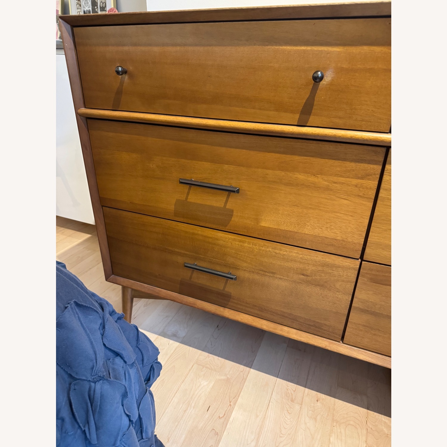 West Elm Mid Century Light Brown Wood Dresser - image-3