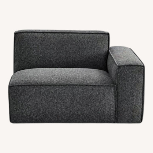 Used Castlery Johnathan Dark Gray Fabric Armchair for sale on AptDeco