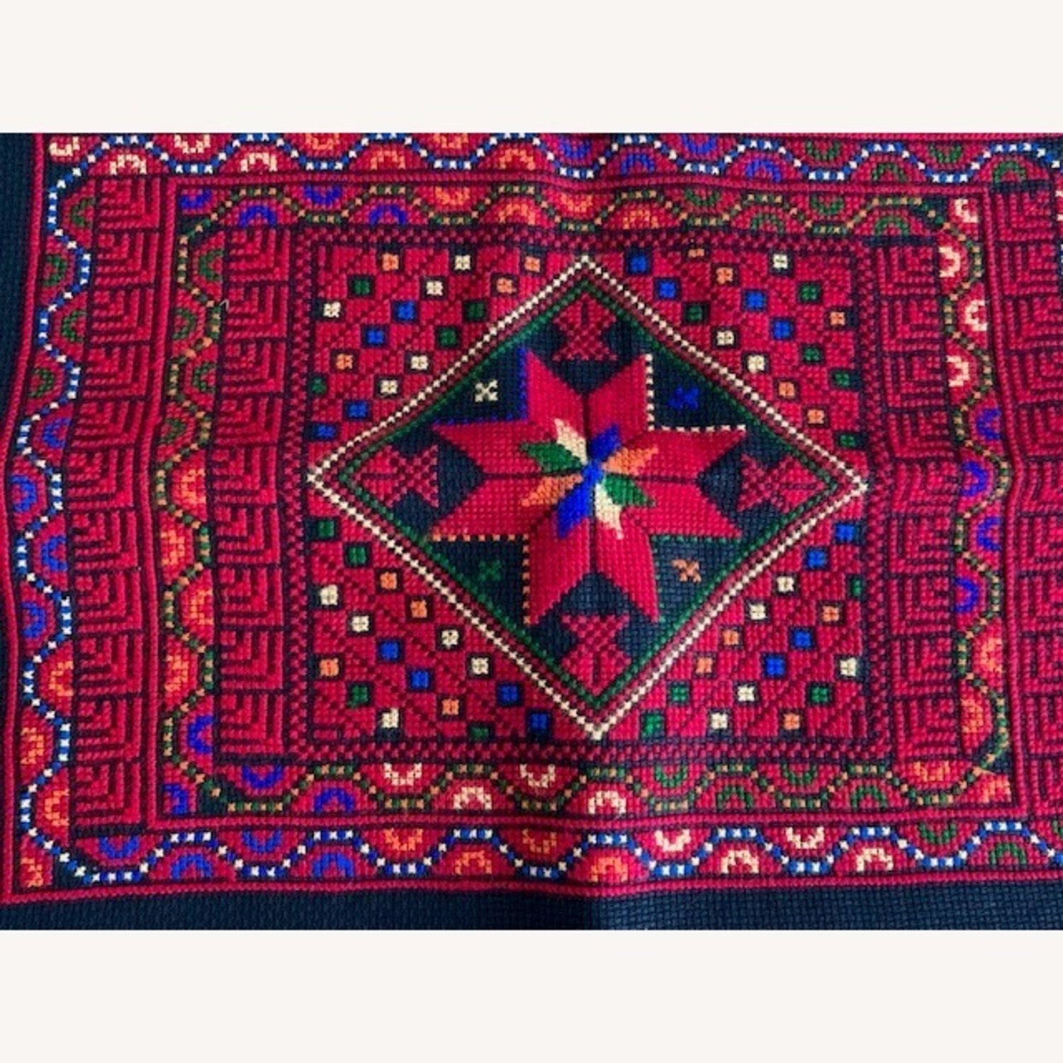 Embroidered Decorative Pillow Cover - image-2