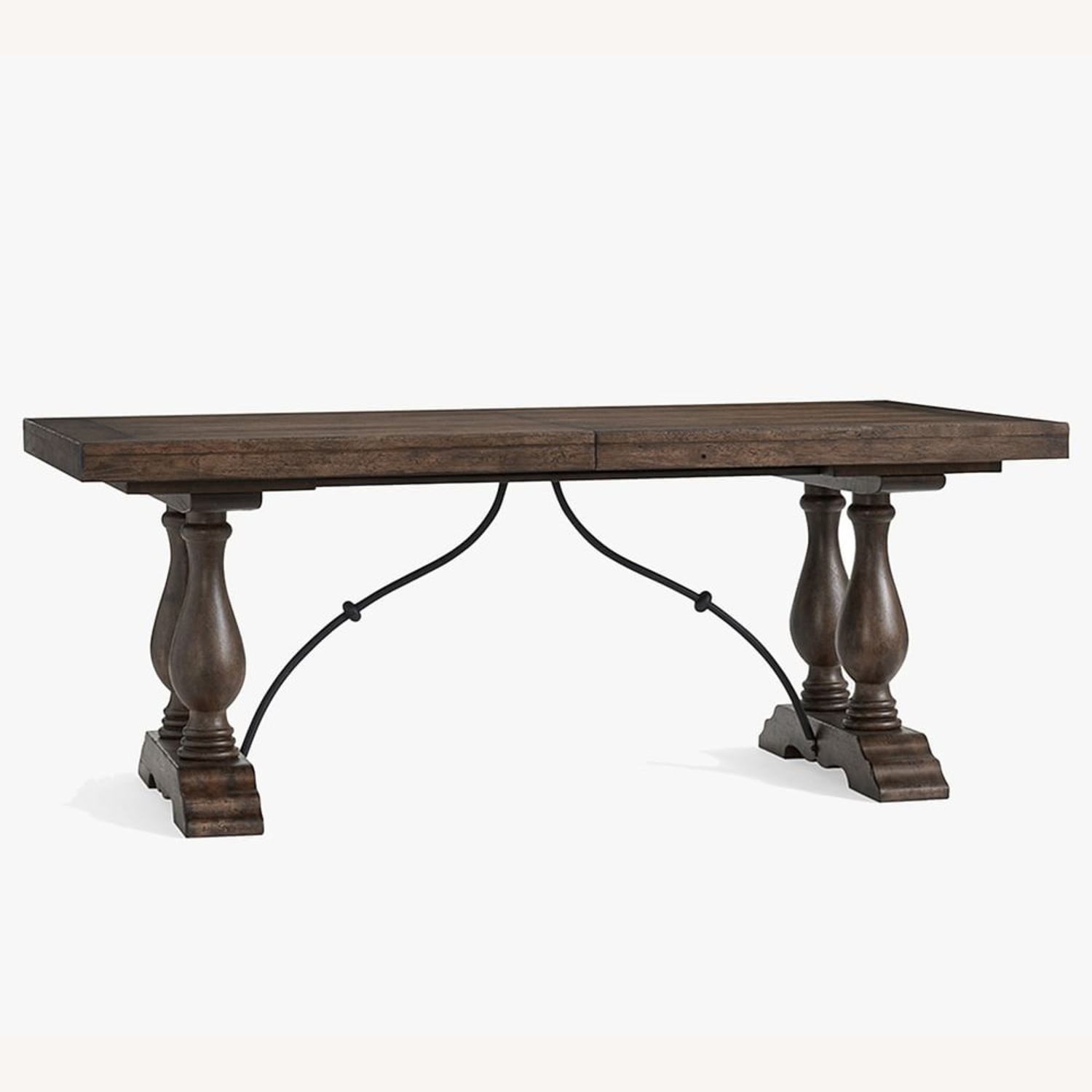 Pottery Barn Dark Brown Wood Dining Table - image-4