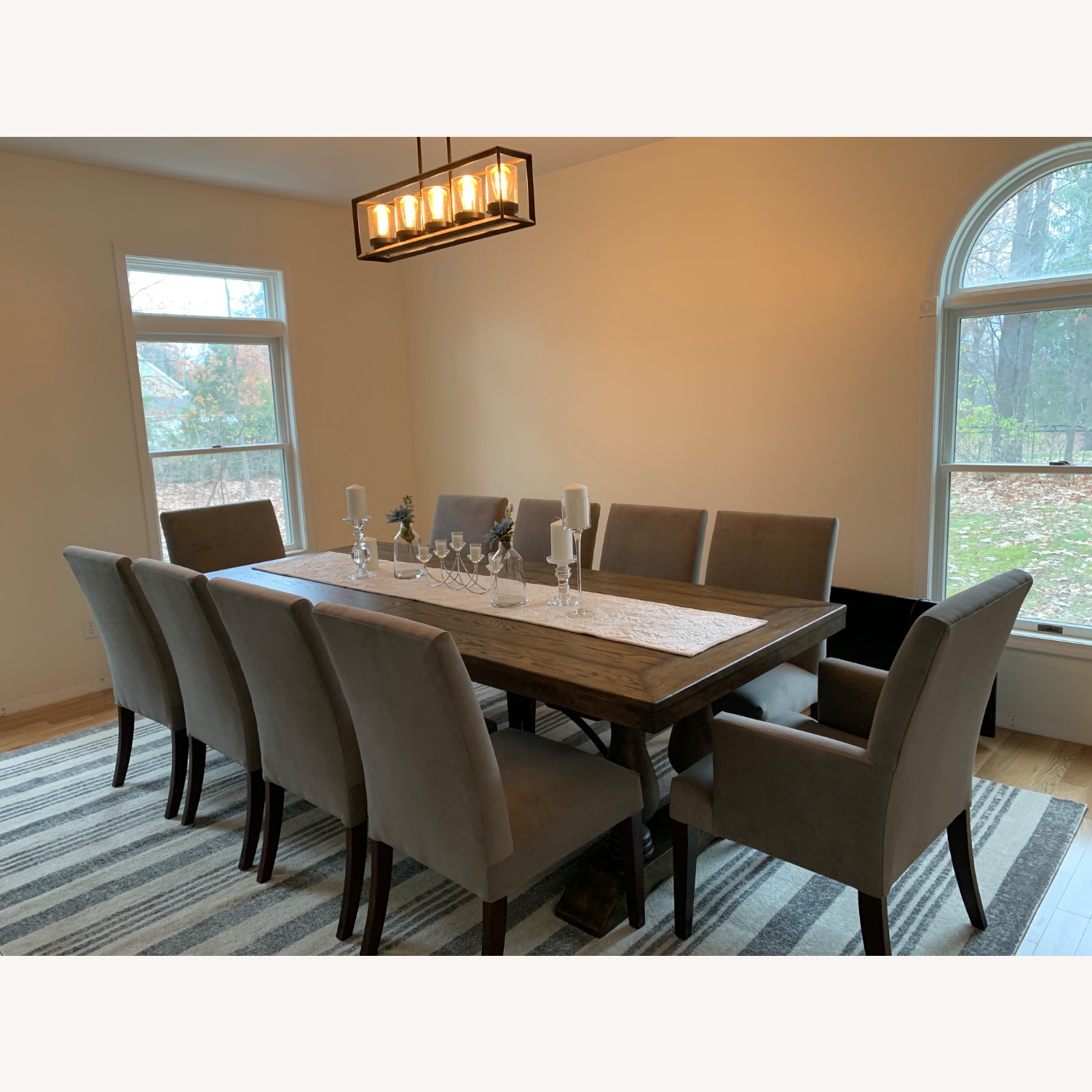 Pottery Barn Dark Brown Wood Dining Table - image-3