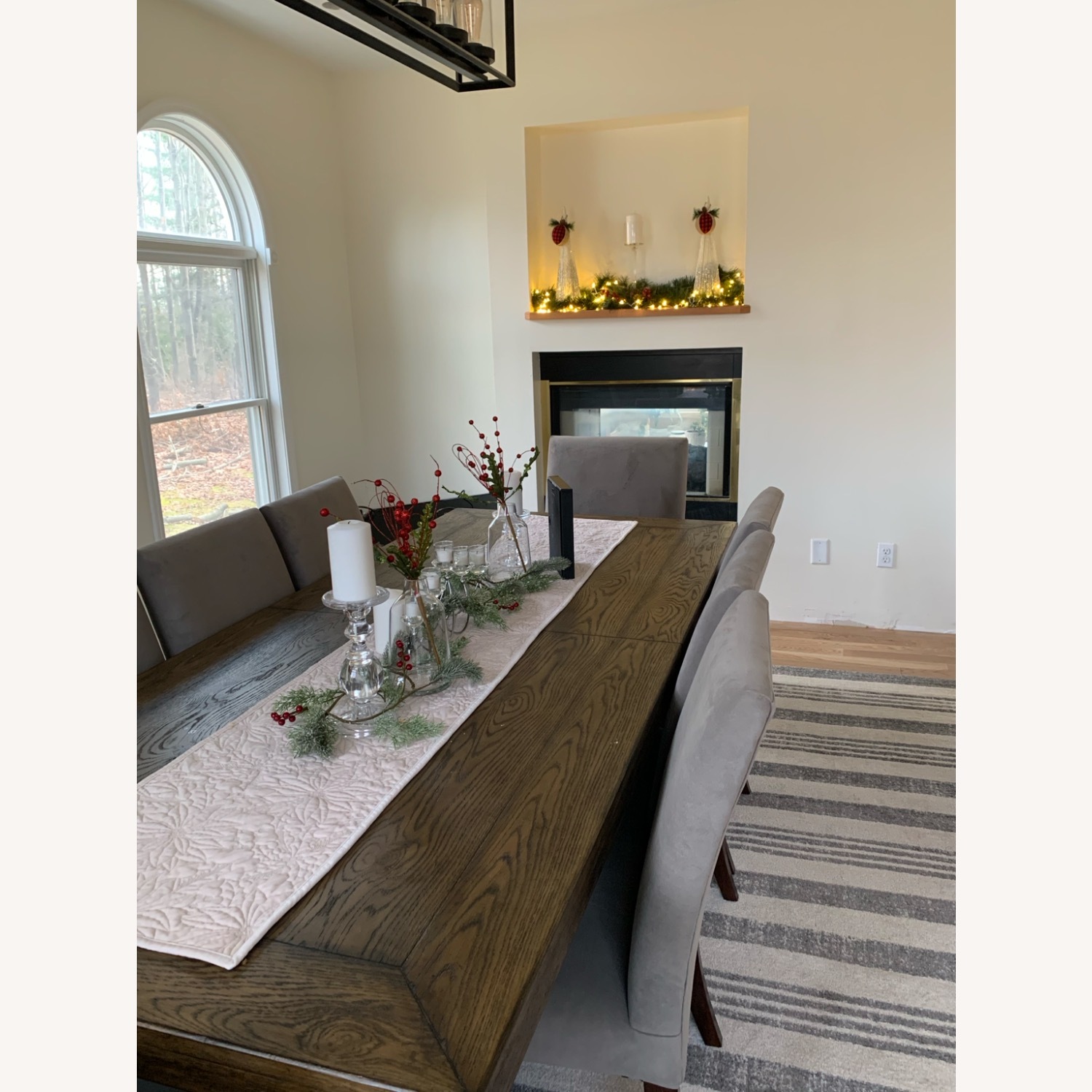 Pottery Barn Dark Brown Wood Dining Table - image-2