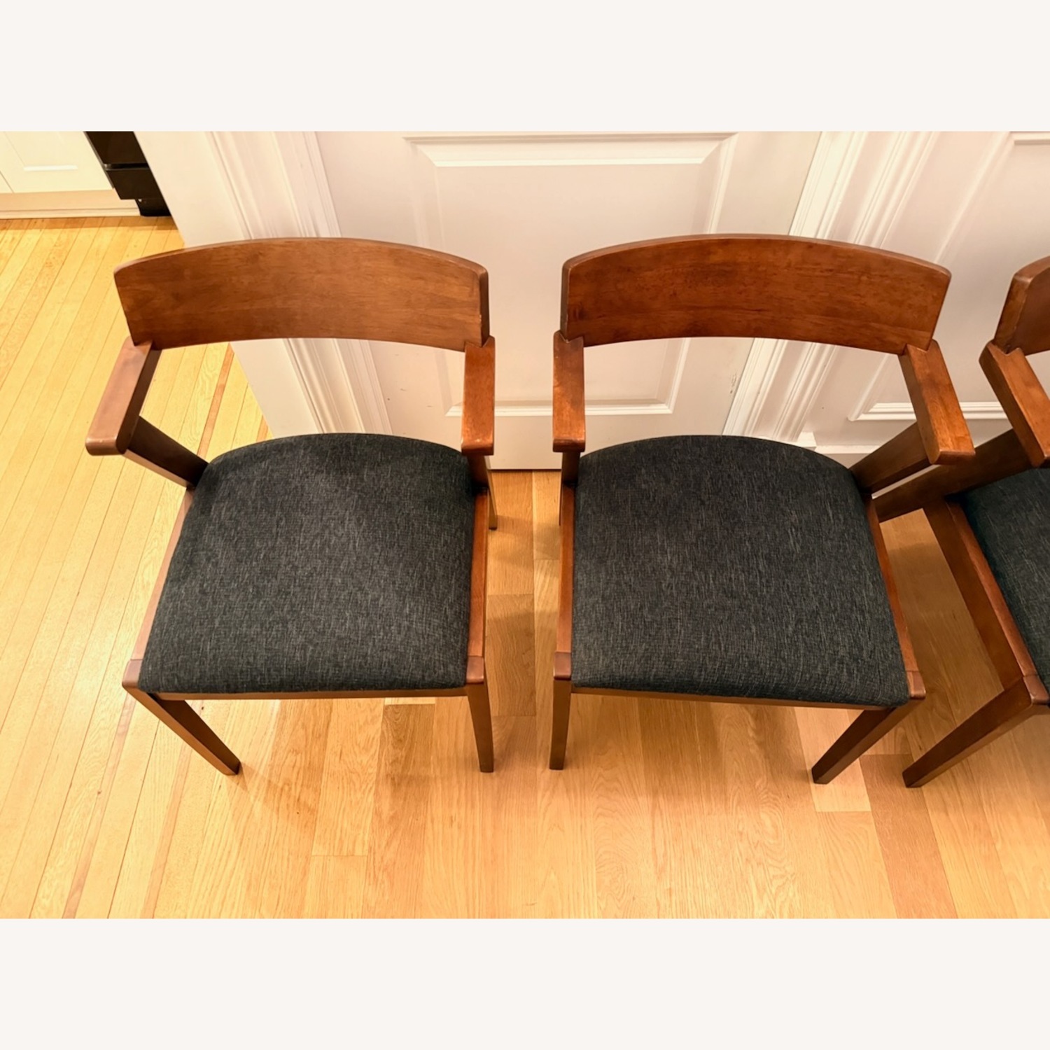 Article Zola Dark Brown Wood Dining Chairs - image-3