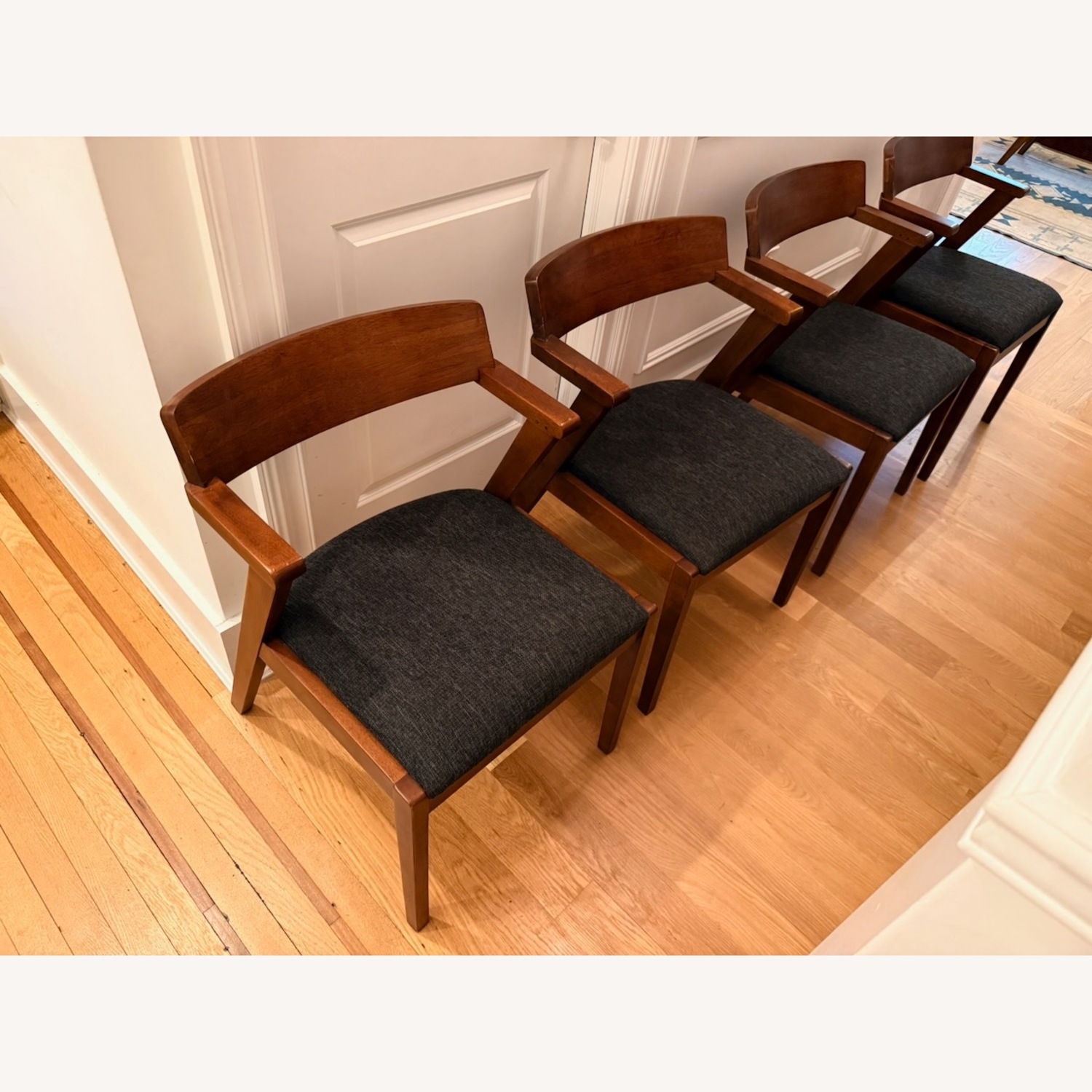 Article Zola Dark Brown Wood Dining Chairs - image-2