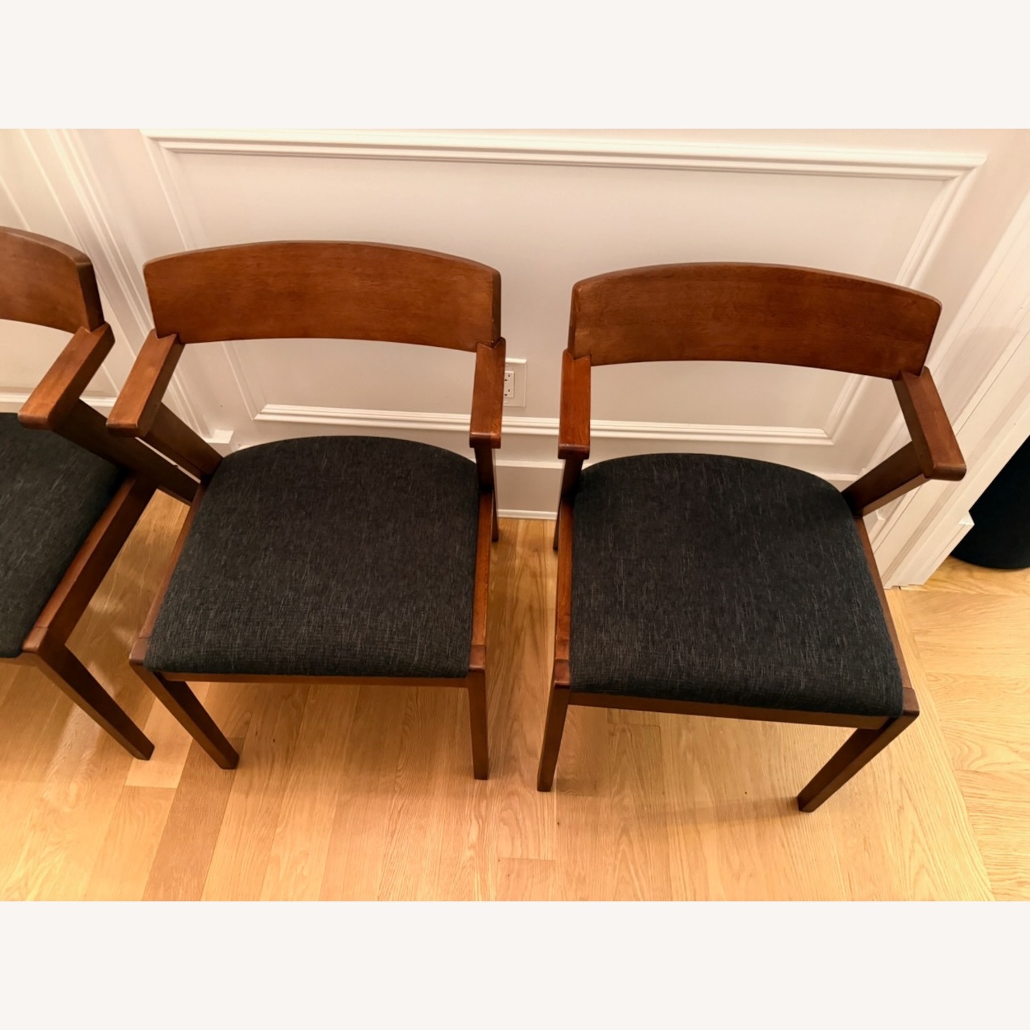 Article Zola Dark Brown Wood Dining Chairs - image-4