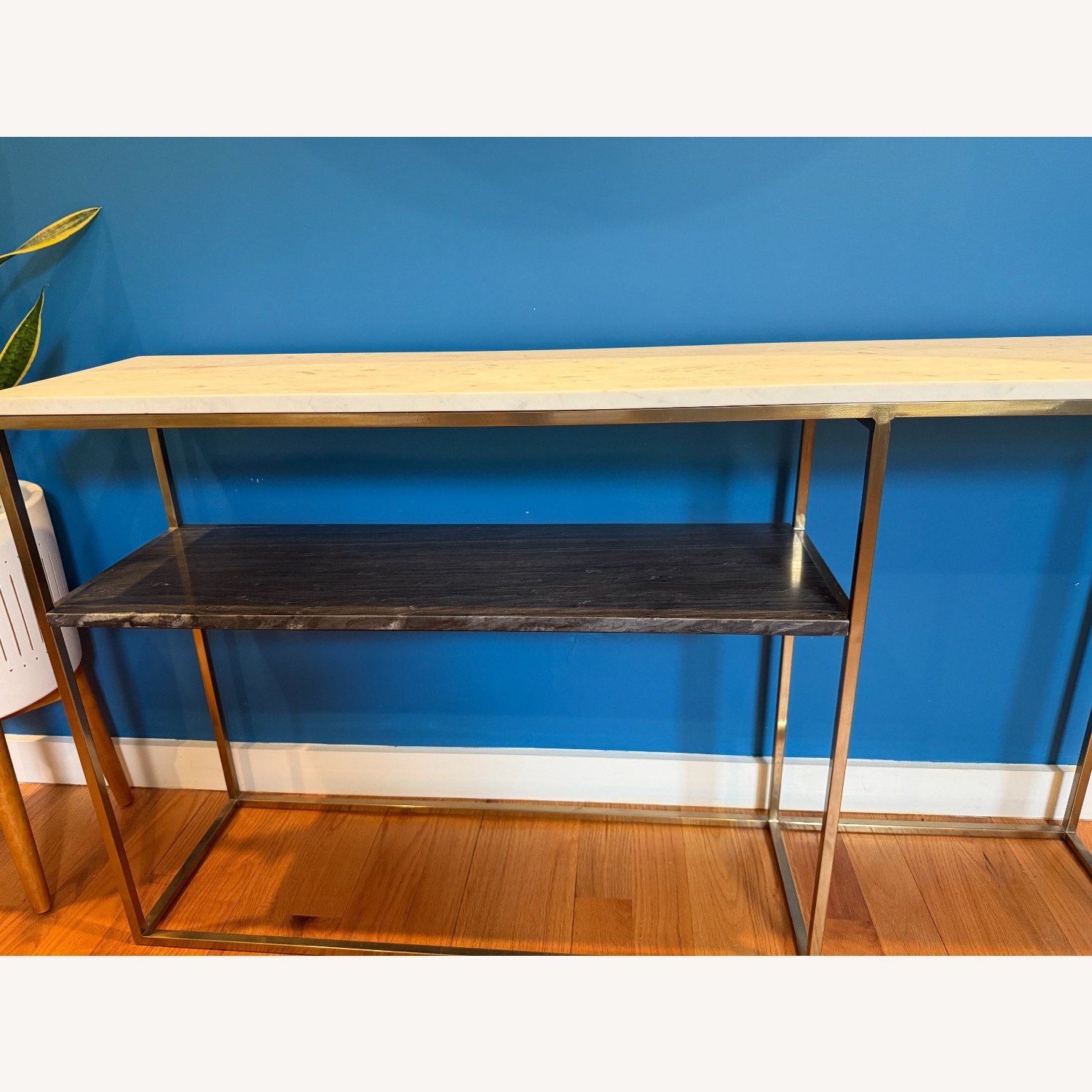 CB2 2-Tone White Marble Sideboard - image-6