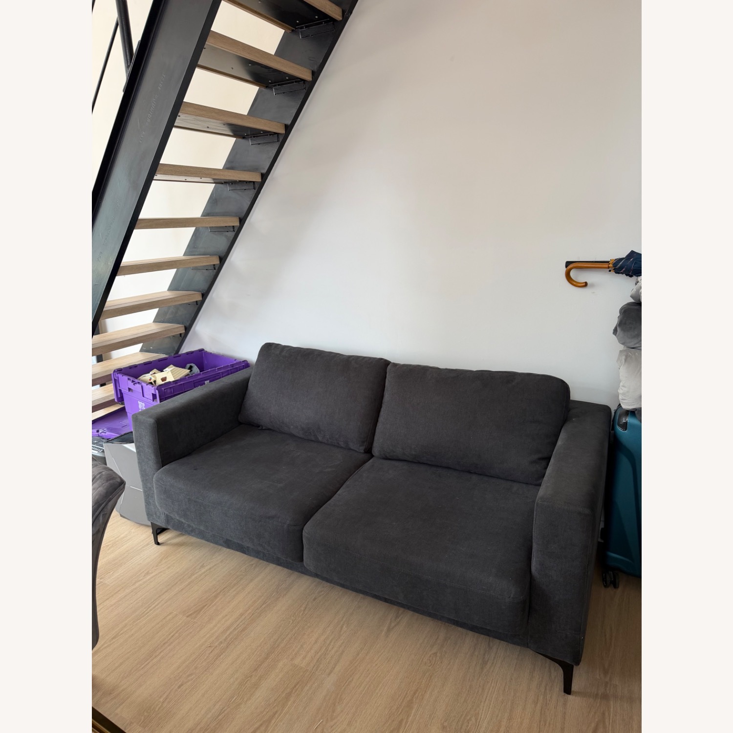 Wayfair Dark Gray Fabric Sleeper Sofa - image-3