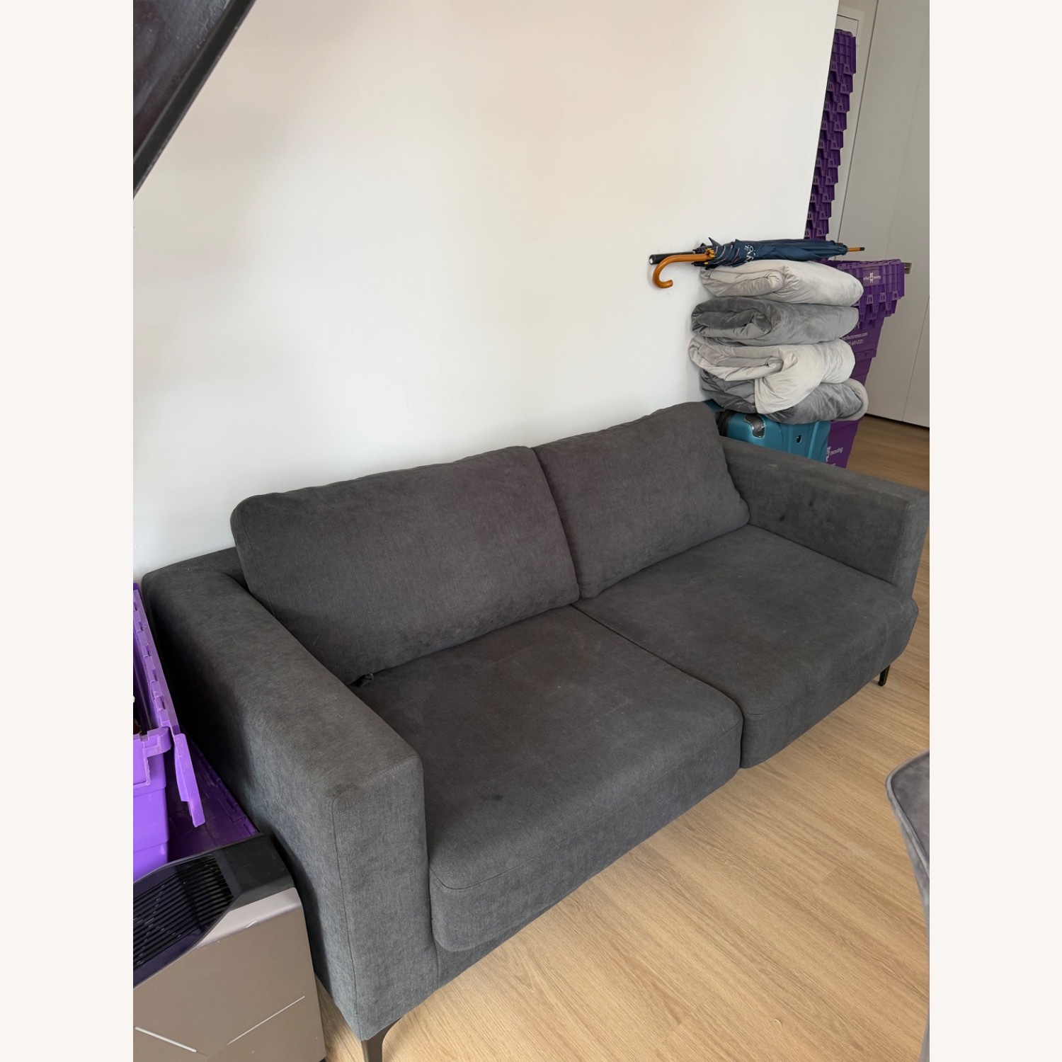 Wayfair Dark Gray Fabric Sleeper Sofa - image-2