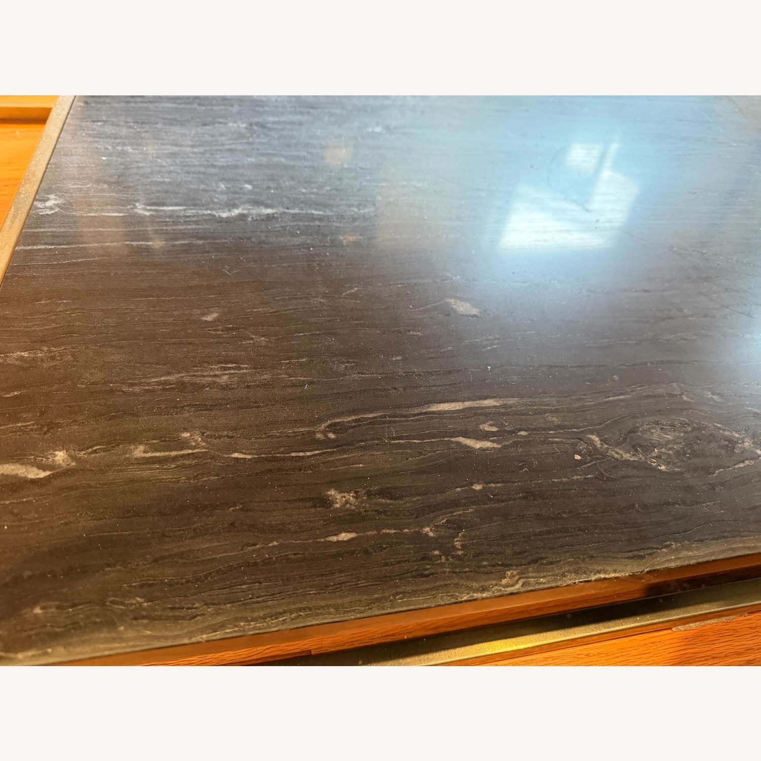 CB2 Two Tone White Marble Coffee Table - image-6