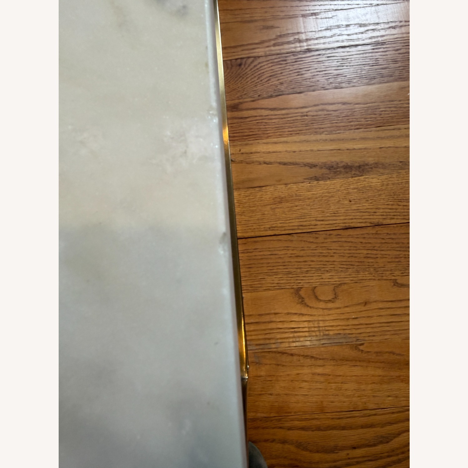 CB2 Two Tone White Marble Coffee Table - image-5