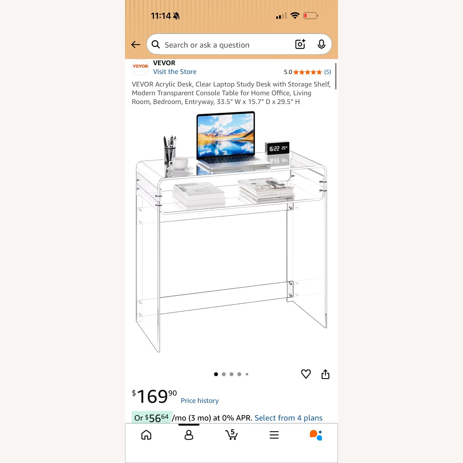 Amazon Transparent Desk - image-1