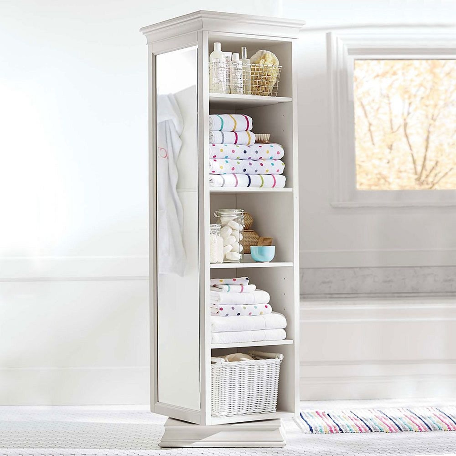 Pottery Barn Teen White Wood Bookcase - image-4