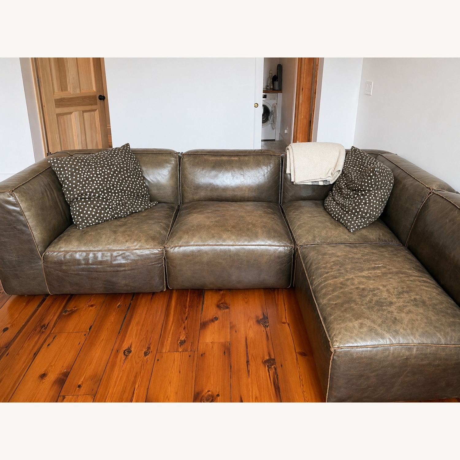 Timothy Oulton 4-piece Leather Sectional - image-1