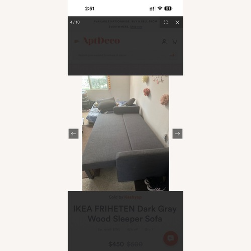 Used Sofa Bed for sale on AptDeco