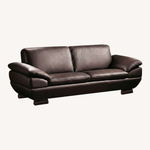 Used Modern Sofa in Dark Brown Top Grain Leather  for sale on AptDeco