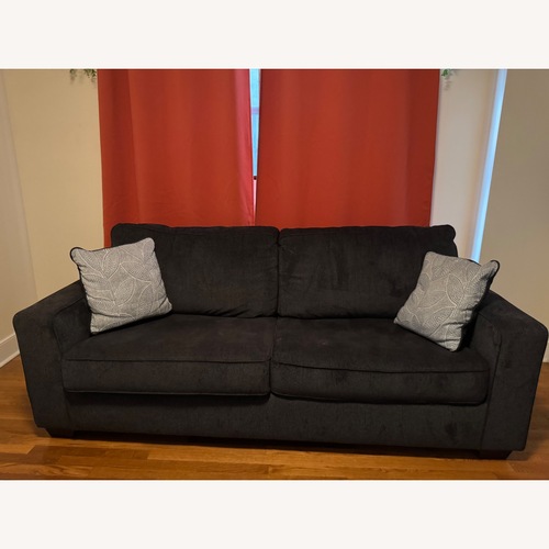 Used Raymour & Flanigan Queen Memory Foam Sleeper Sofa for sale on AptDeco