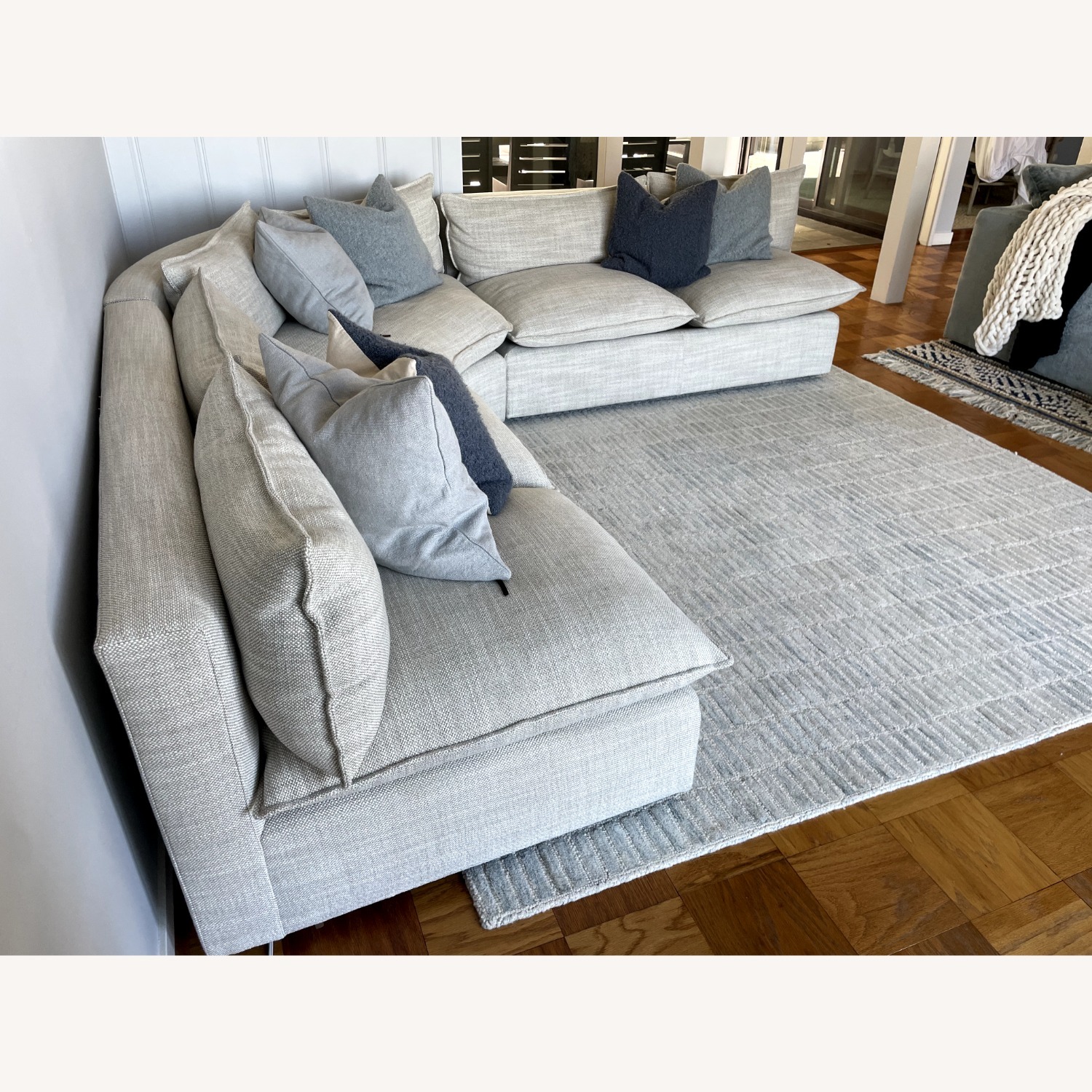 Crate & Barrel Natural Fabric 3+ Piece Sectional - image-3