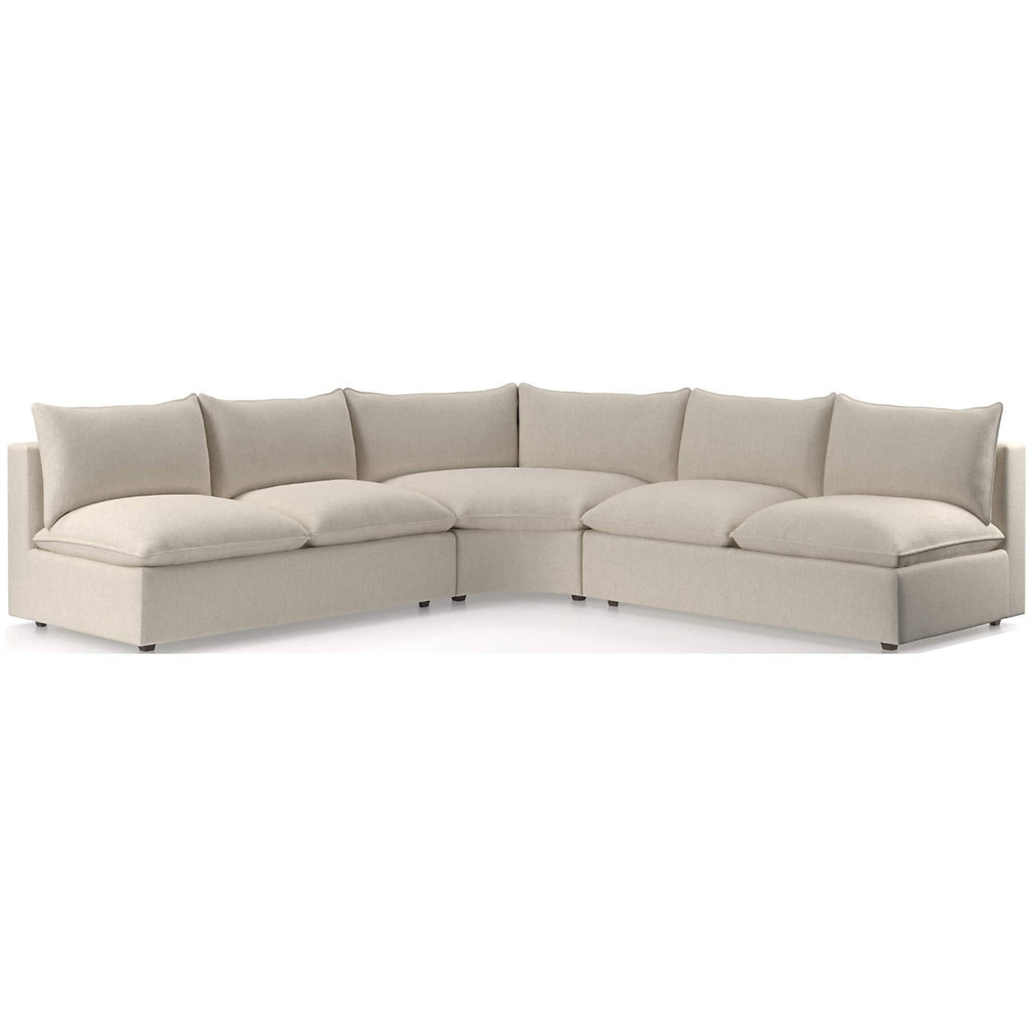 Crate & Barrel Natural Fabric 3+ Piece Sectional - image-5