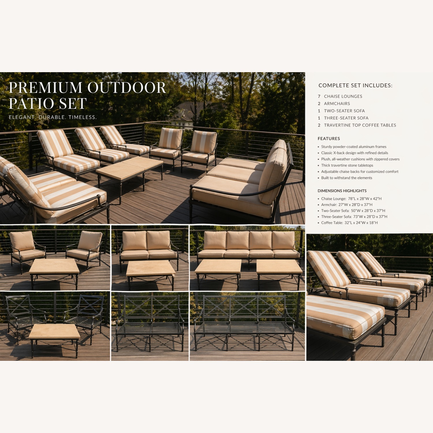 Taylor Made Custom Furniture Patio Furniture - image-1