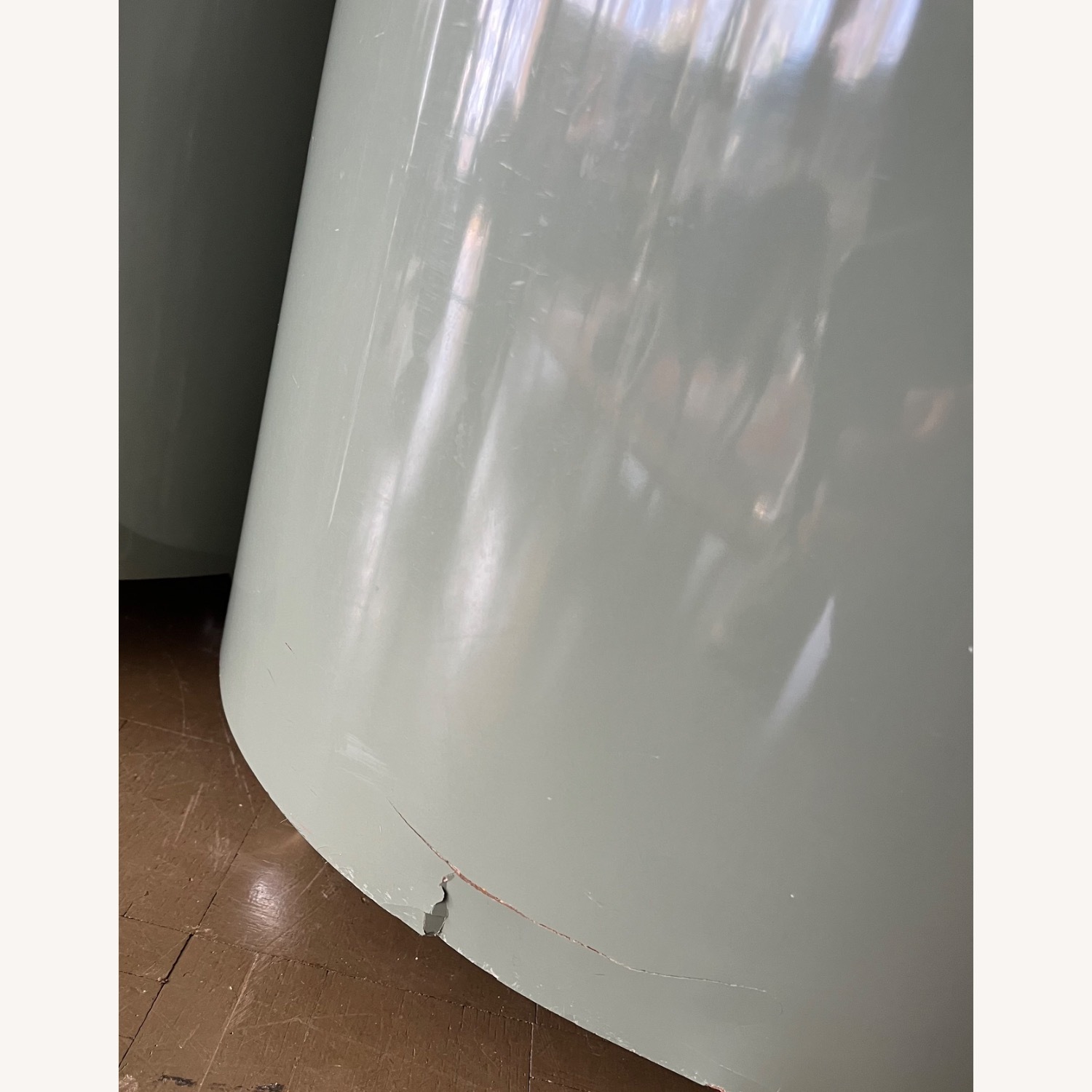 Mid Century Side Tables 70s Drum Laminate Rolling  - image-9