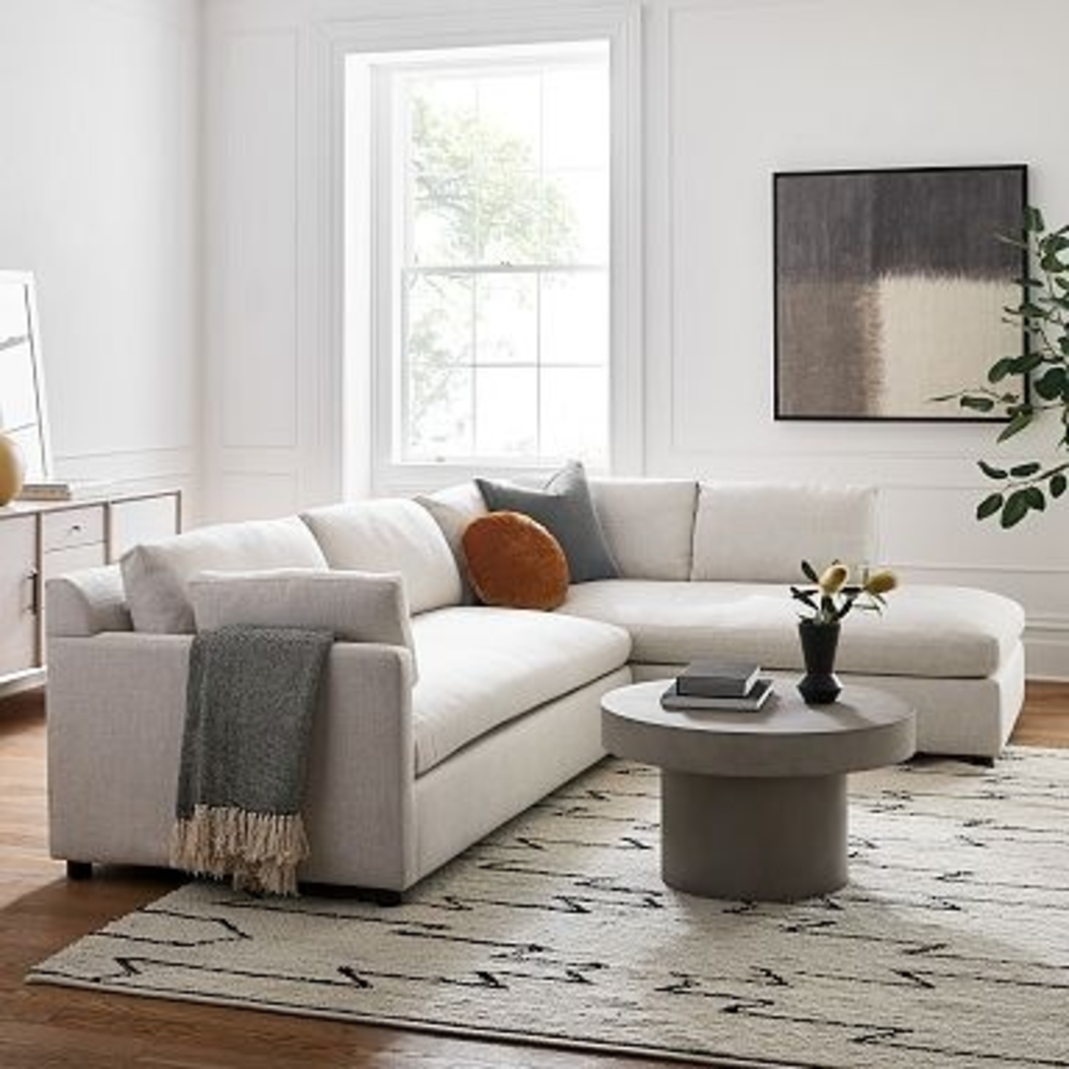 West Elm 2 Piece Seater Sofa  - image-5