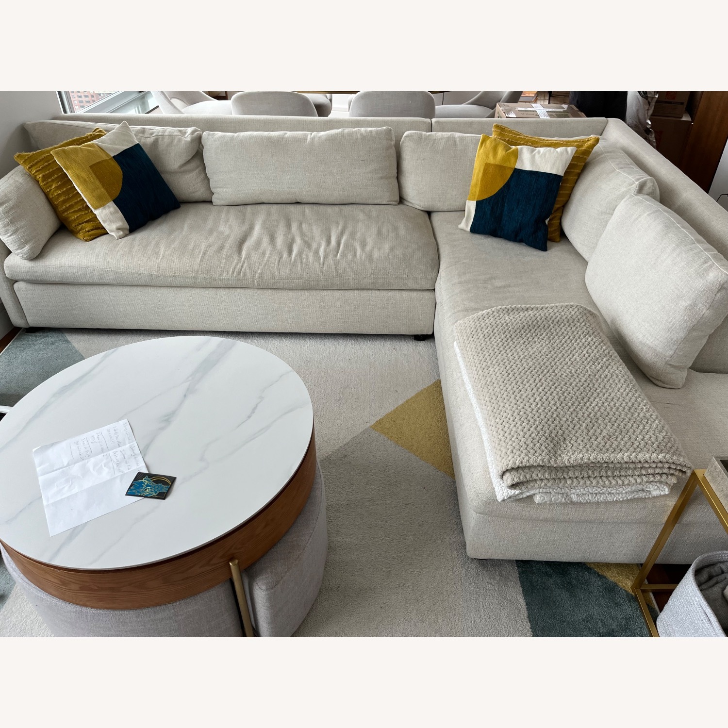 West Elm 2 Piece Seater Sofa  - image-4