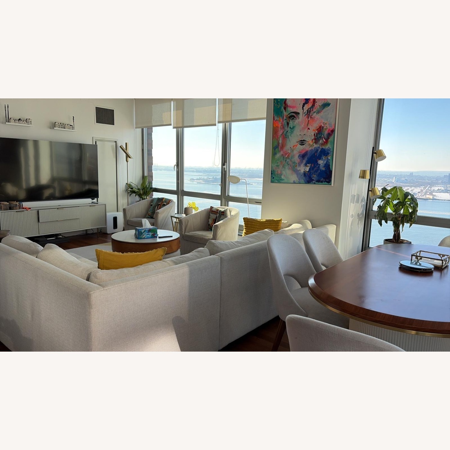 West Elm 2 Piece Seater Sofa  - image-3