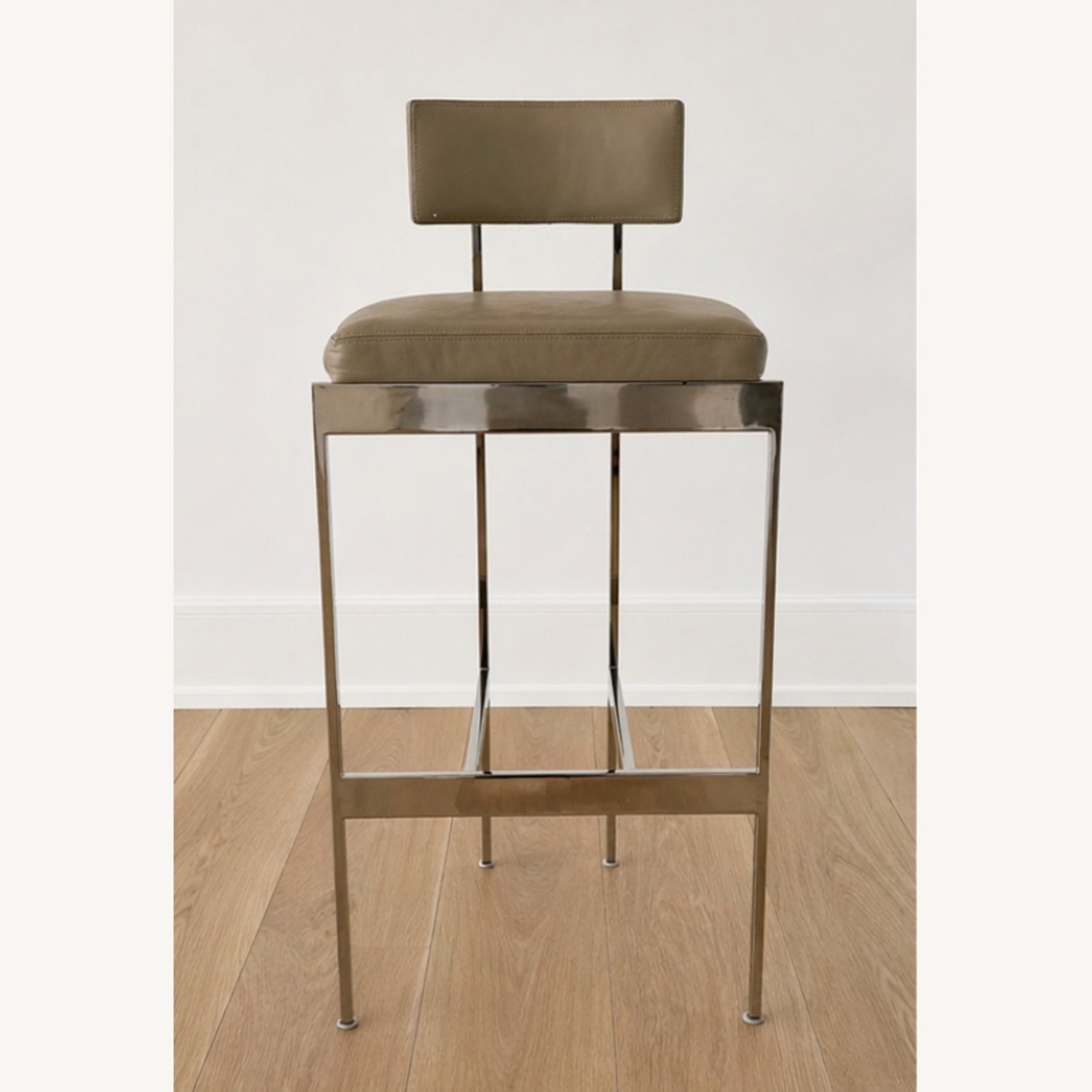 Powell Furniture Natural Stainless Steel Stools - image-1