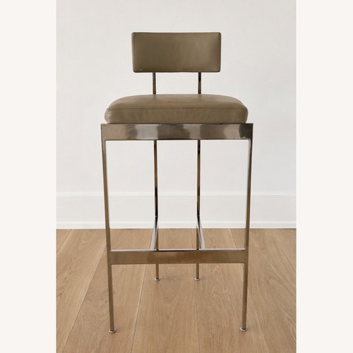 Used Powell Furniture Natural Stainless Steel Stools for sale on AptDeco